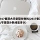 2017香港大学录取分数线(2017香港大学录取分数线是多少)