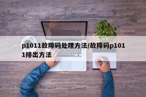 p1011故障码处理方法/故障码p1011排出方法