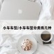 小车车型/小车车型分类有几种